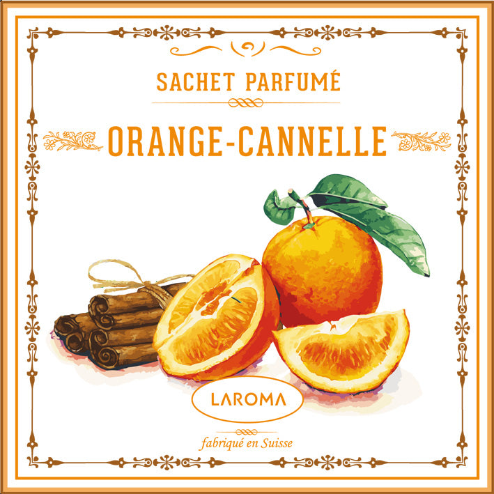 Orange-Cannelle Duftsachet Suisse 12x12cm