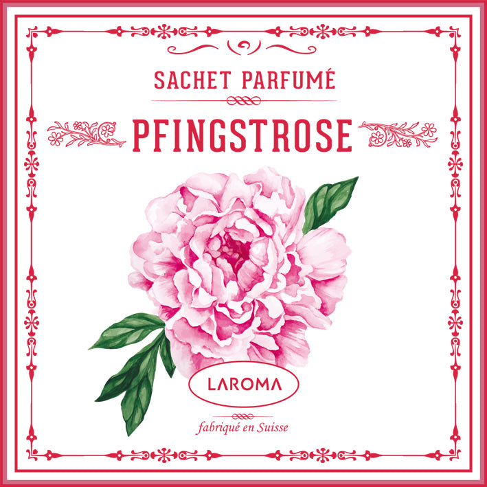 Pfingstrose Duftsachet Suisse 12x12cm