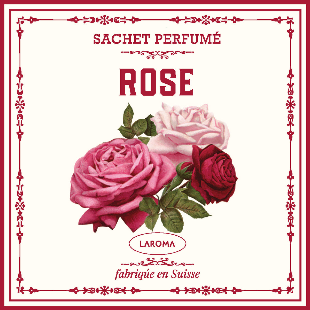 Rosenbouquet Duftsachet Suisse 12x12cm
