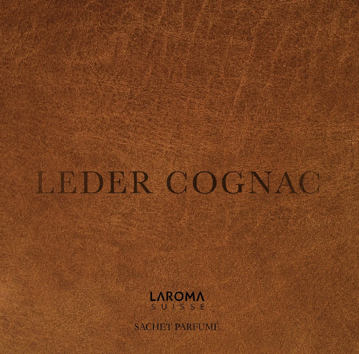 Leder Cognac Duftsachet Suisse 12x12cm