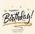 Happy Birthday Duftsachet Suisse 12x12cm