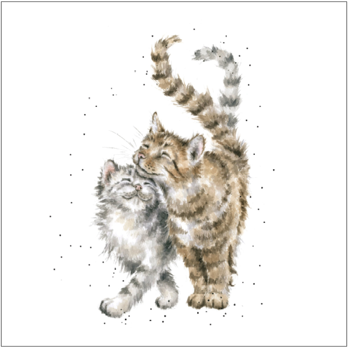 Katzen Duftsachet Hannah Dale Edition 12x12cm Wrendale Designs