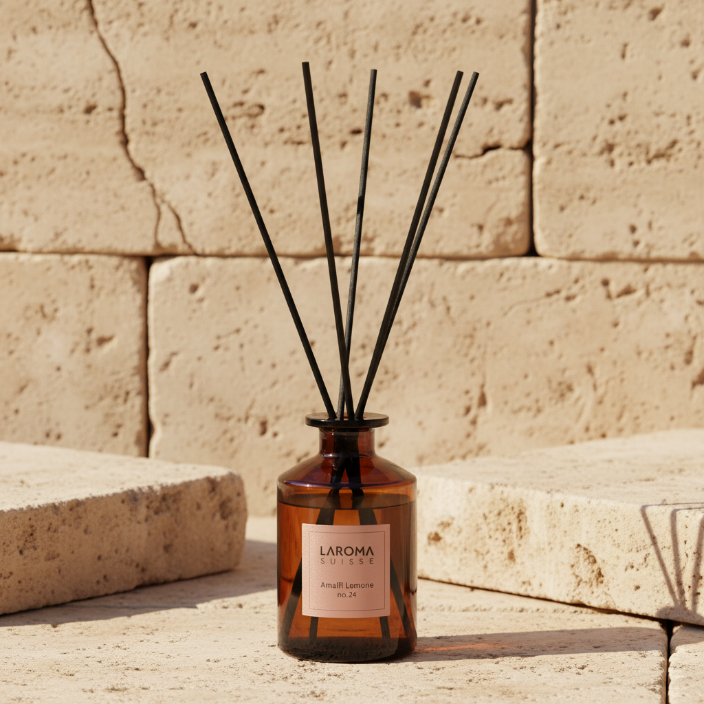 Amalfi Lemone Reed Diffuser 200ml Barrique Roségold