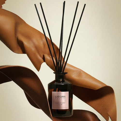 Cognac & Leder Reed Diffuser 200ml Barrique Roségold
